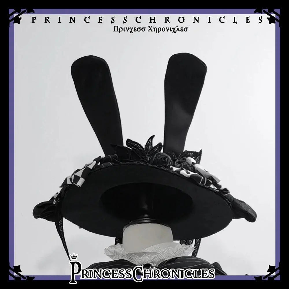 Ouji Outfit Cool Lolita Waist Cincher w. High Low Skirt by Princess Chronicles ~ Rabbit Theater Corset Costume Ouji Lolita Blous - Tophatter Daily Deals