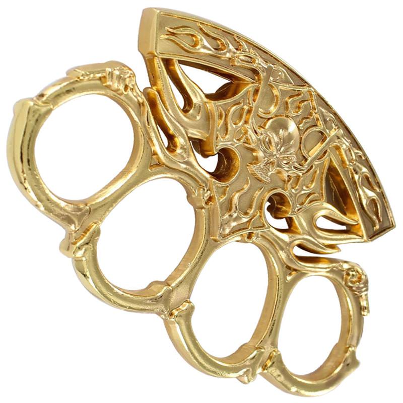 Out of the Flames Retribution Stare Knuckle Gold Collectible Weapons - Tophatter Daily Deals
