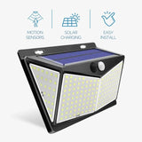 Solar Outdoor Light Wall Mount LED Floodlight Halloween 2025 - Tophatter Daily Deals