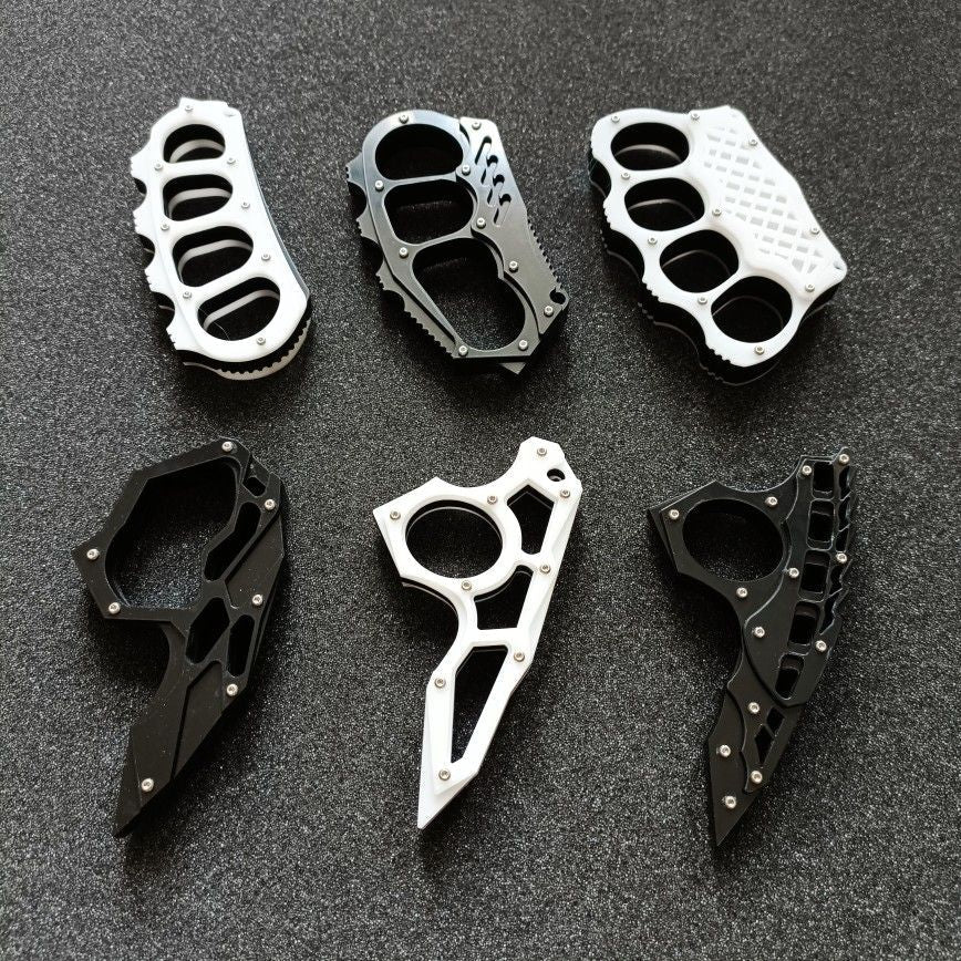 Outdoor Knuckle Duster Defense Window Breaker Boxing Guard Combat Defense EDC Tool - Tophatter Daily Deals