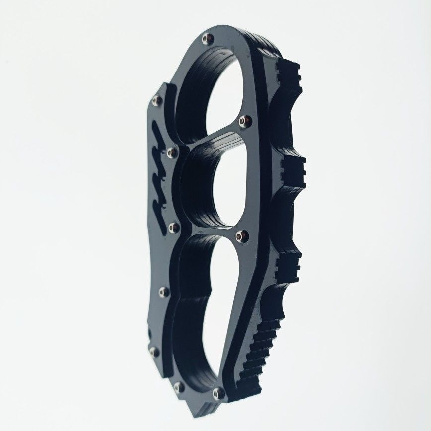 Outdoor Knuckle Duster Defense Window Breaker Boxing Guard Combat Defense EDC Tool Shark Teeth - Tophatter Daily Deals
