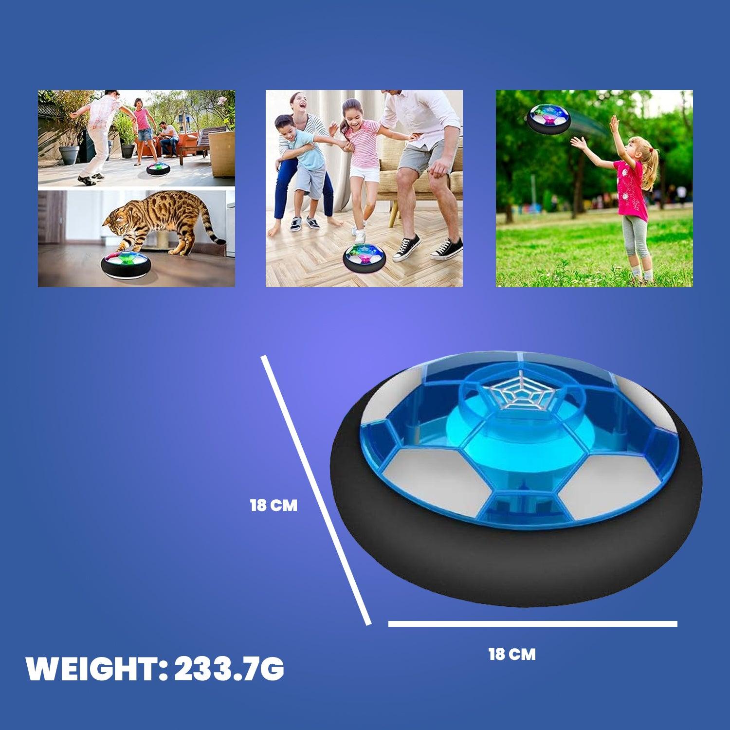 Hover Soccer Ball - Kids 3-12 Year Old Rechargeable Air Power Sport Football with Colorful LED Light | Foam Bumpers Indoor Outdoor Disk Toy Christmas Toys - Tophatter Daily Deals