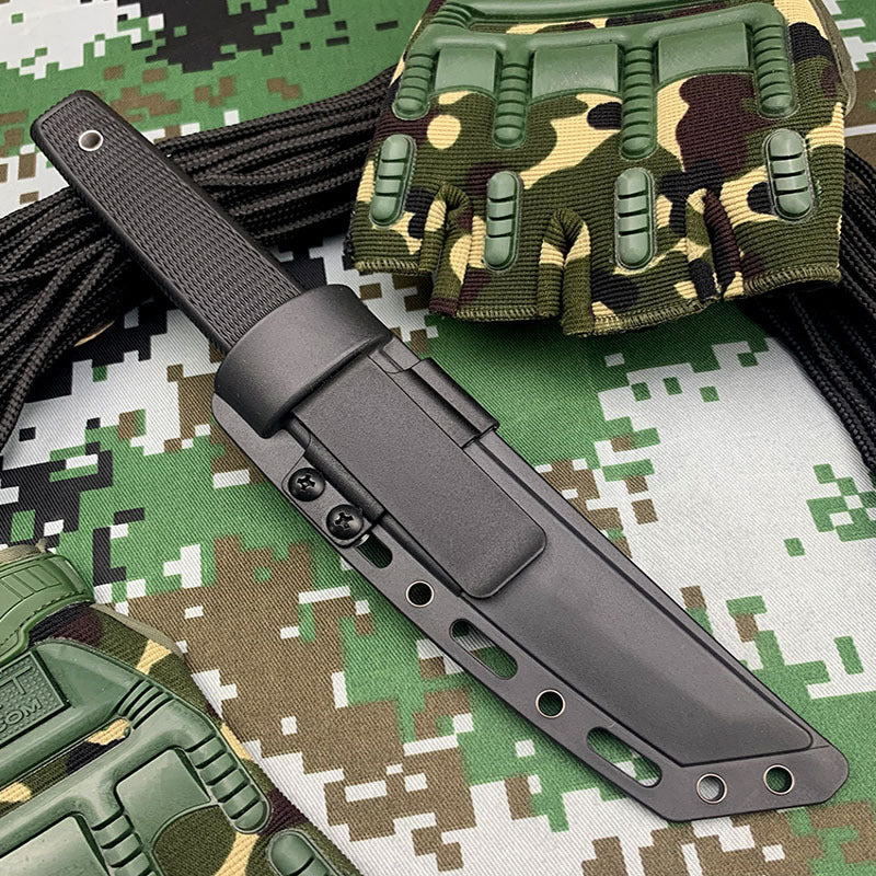 Outdoor Fixed-Blade Camping Tactical Knife - Tophatter Daily Deals