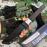 Outdoor Fixed-Blade Camping Tactical Knife White - Tophatter Daily Deals