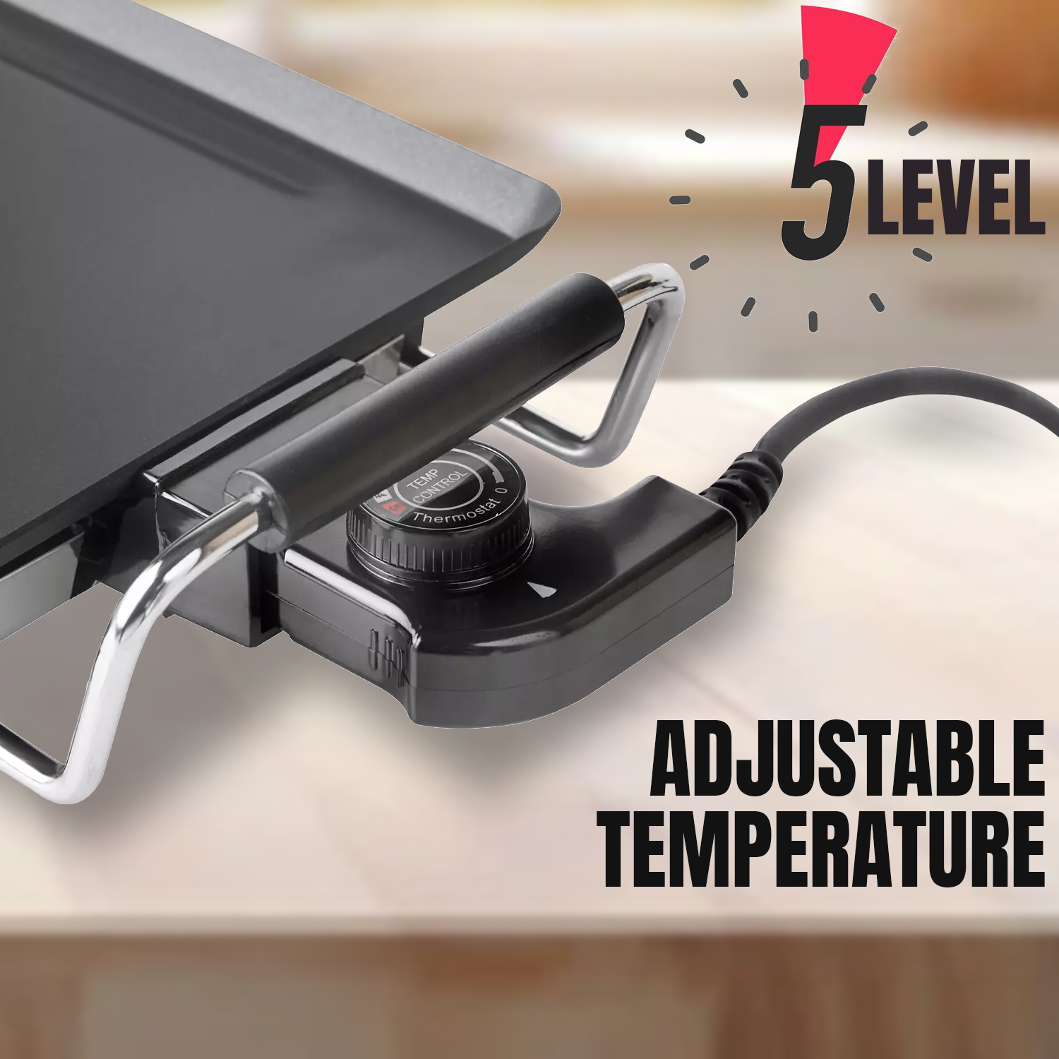 Barbecue Griddle Plate – Electric Teppanyaki Grill Table Top Large BBQ Hot Plate Cookware - Tophatter Daily Deals