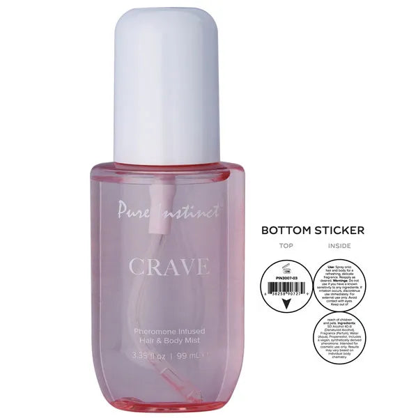 Pure Instinct Crave Pheromone Hair and Body Mist – 3.35oz Body Mist > Essentials > Aphrodisiacs - Tophatter Daily Deals