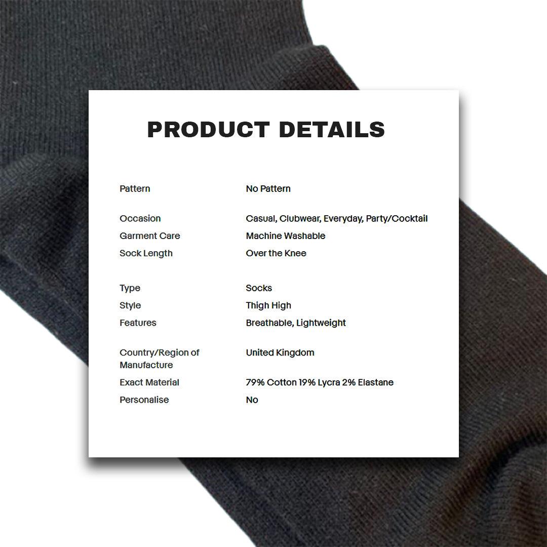 Womens Over Knee Socks - Ladies Over the Knee Socks Thigh High Socks Made With Tights Fabric Apparel & Accessories - Tophatter Daily Deals