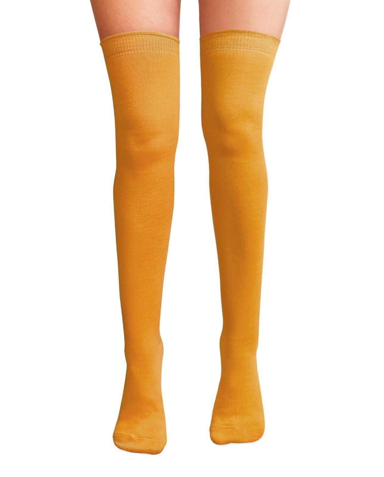 Womens Over Knee Socks - Ladies Over the Knee Socks Thigh High Socks Made With Tights Fabric Apparel & Accessories - Tophatter Daily Deals