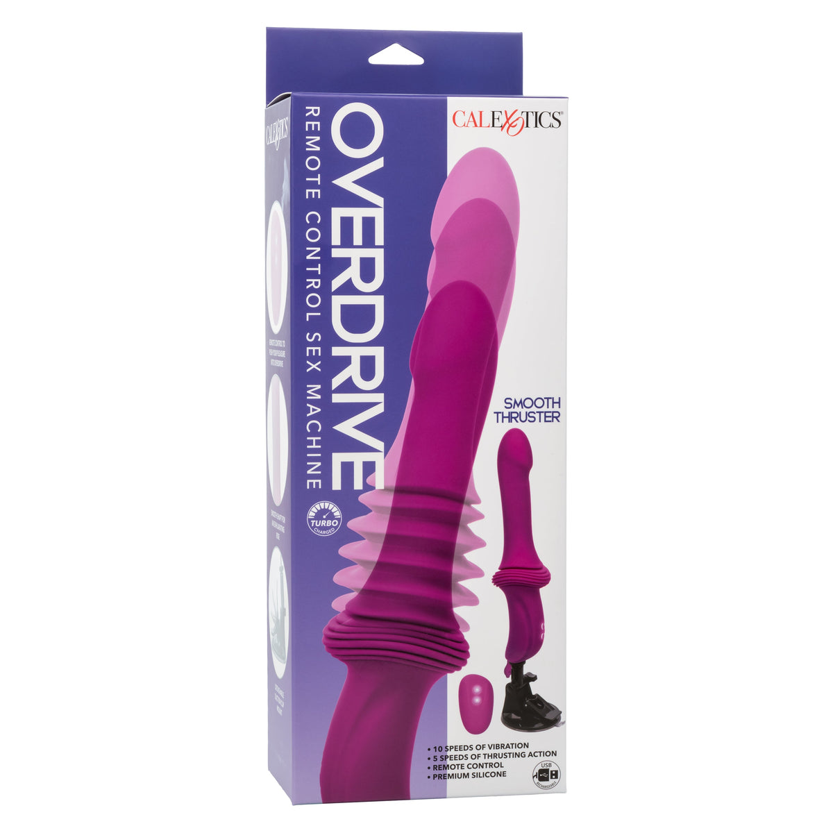 Overdrive Remote Control Sex Machine Smooth Thruster in Purple > Dildos > Thrusting Dildos - Tophatter Daily Deals