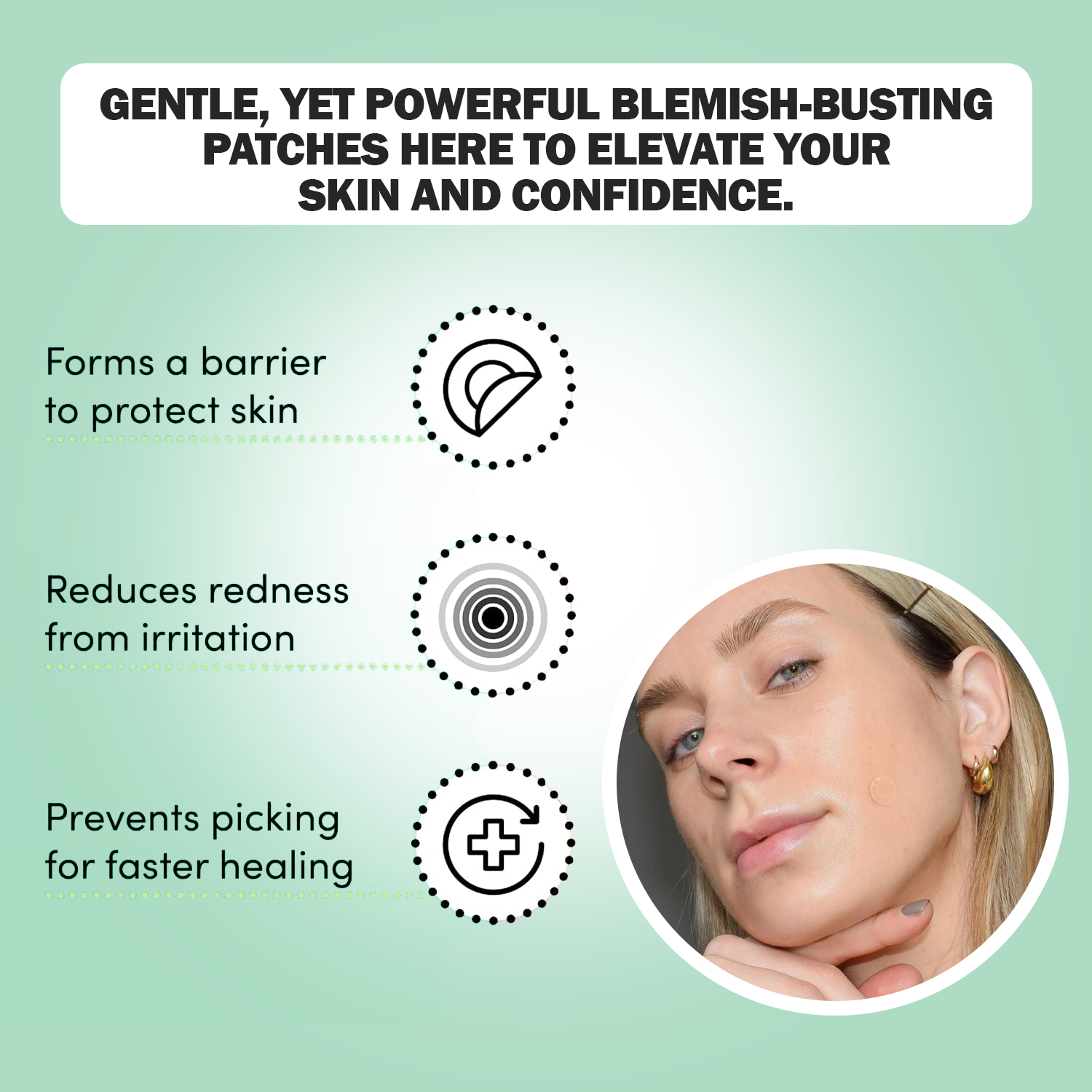 Hydrocolloid Pimple Patches – Dots for Spots Acne Patch | Pack of 24 Korean Skincare Spot Stickers Hydrocolloid pimple patches - Tophatter Daily Deals