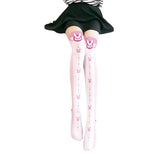 Overwatch D.Va Cartoon Printed Knee Length Socks Lolita Cute Anime Stockings Cosplay Clothing Accessories Long Socks - Tophatter Daily Deals