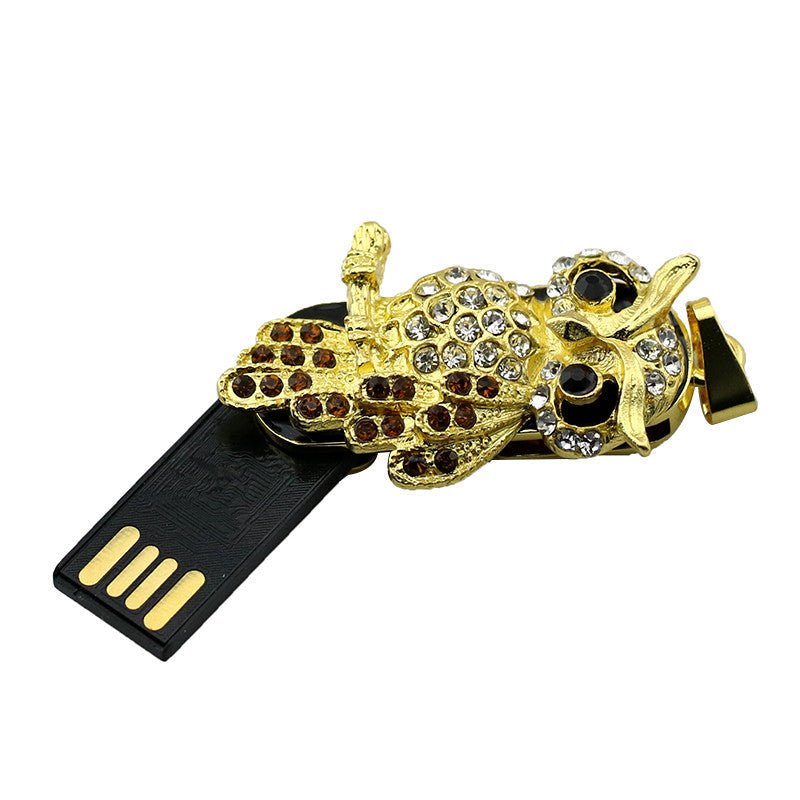 Crystal Diamond Owl Necklace USB Flash Drive 2.0 Pendant Charm 16 GB USB Flash Drive - Tophatter Daily Deals