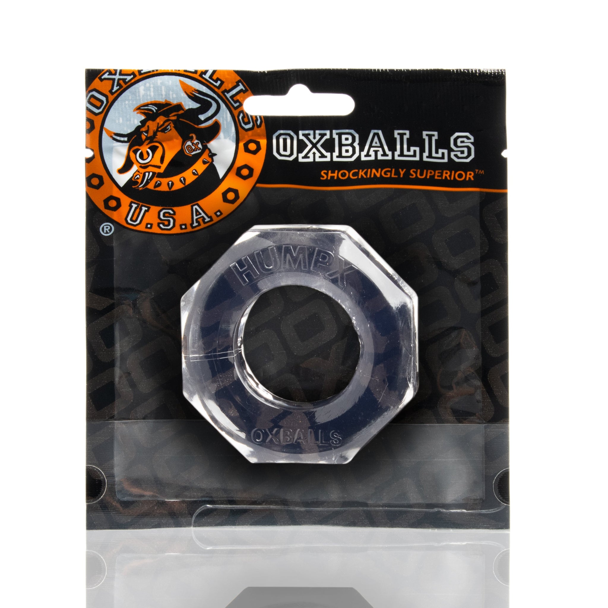 Oxballs Humpx Large Clear Flex TPR Comfortable Cock Ring > Cock Ring > Single - Tophatter Daily Deals