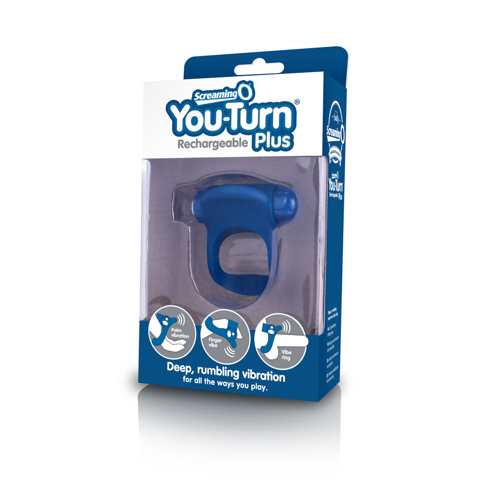 Charged You-Turn Plus – Rechargeable Vibrating Cock Ring > Cock Ring > Vibrating - Tophatter Daily Deals