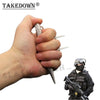 Steel Kubotan Self Defense Keychain with Prongs/Spikes - Silver SD-KeyChain - Tophatter Daily Deals