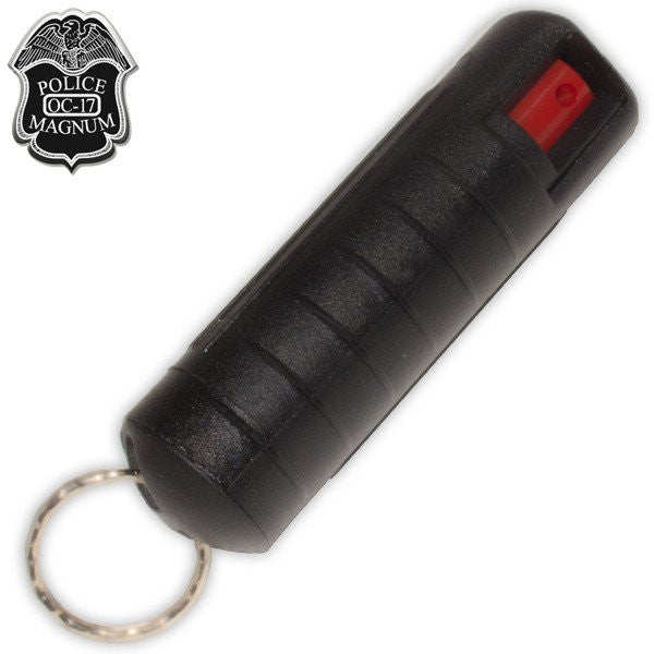 Pepper Spray 1/2 Ounce OC-17 with Clip and Keychain - Black SD-Pepper Spray - Tophatter Daily Deals