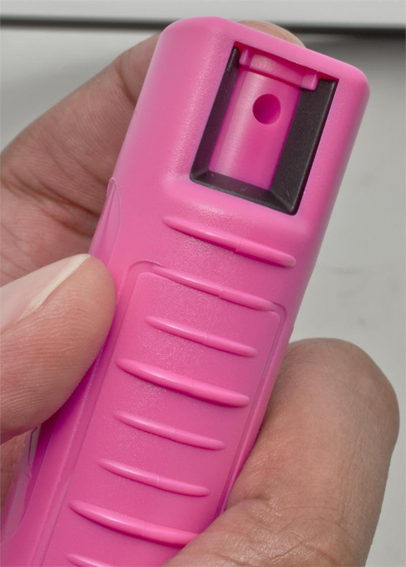 Pepper Spray 1/2 Ounce OC-17 with Clip and Keychain - Hot Pink SD-Pepper Spray - Tophatter Daily Deals