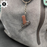 Metal Tiny Luger P08 Pistol Model Keychain - Tophatter Daily Deals
