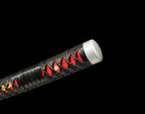Demon Slayer - Tanjiro "Fire Breath" Nichirin Clay Tempered Hand Forged Fantasy Sword - Tophatter Daily Deals