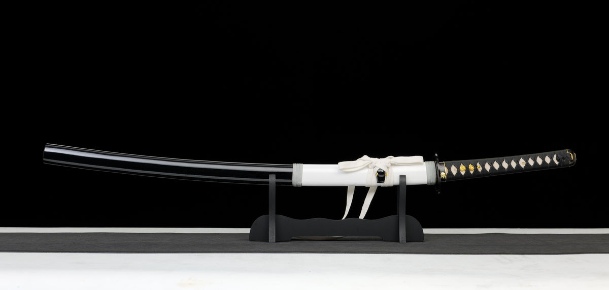 Kill Bill - Deluxe Budd's (Michael Madsen) Hattori Hanzo Hand Forged Katana in Clay Tempered HCS Katana - Tophatter Daily Deals