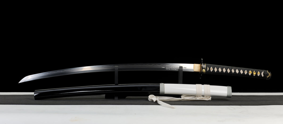 Kill Bill - Deluxe Budd's (Michael Madsen) Hattori Hanzo Hand Forged Katana in Clay Tempered HCS Katana - Tophatter Daily Deals