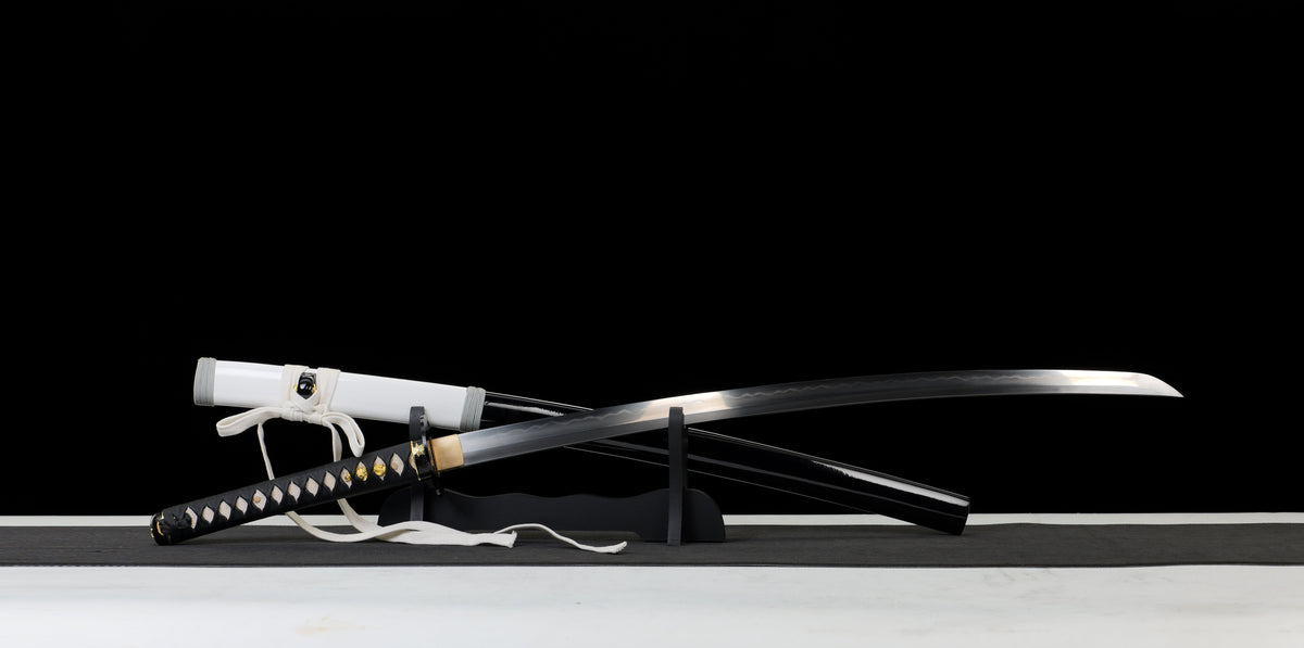 Kill Bill - Deluxe Budd's (Michael Madsen) Hattori Hanzo Hand Forged Katana in Clay Tempered HCS Katana - Tophatter Daily Deals