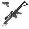 Spring P1137 Rifle Airsoft Pistol Combo Pack RIS Laser, Light, and Scope - TOPHATTER'S ARMORY DEALS Collectible Weapons - Tophatter Daily Deals