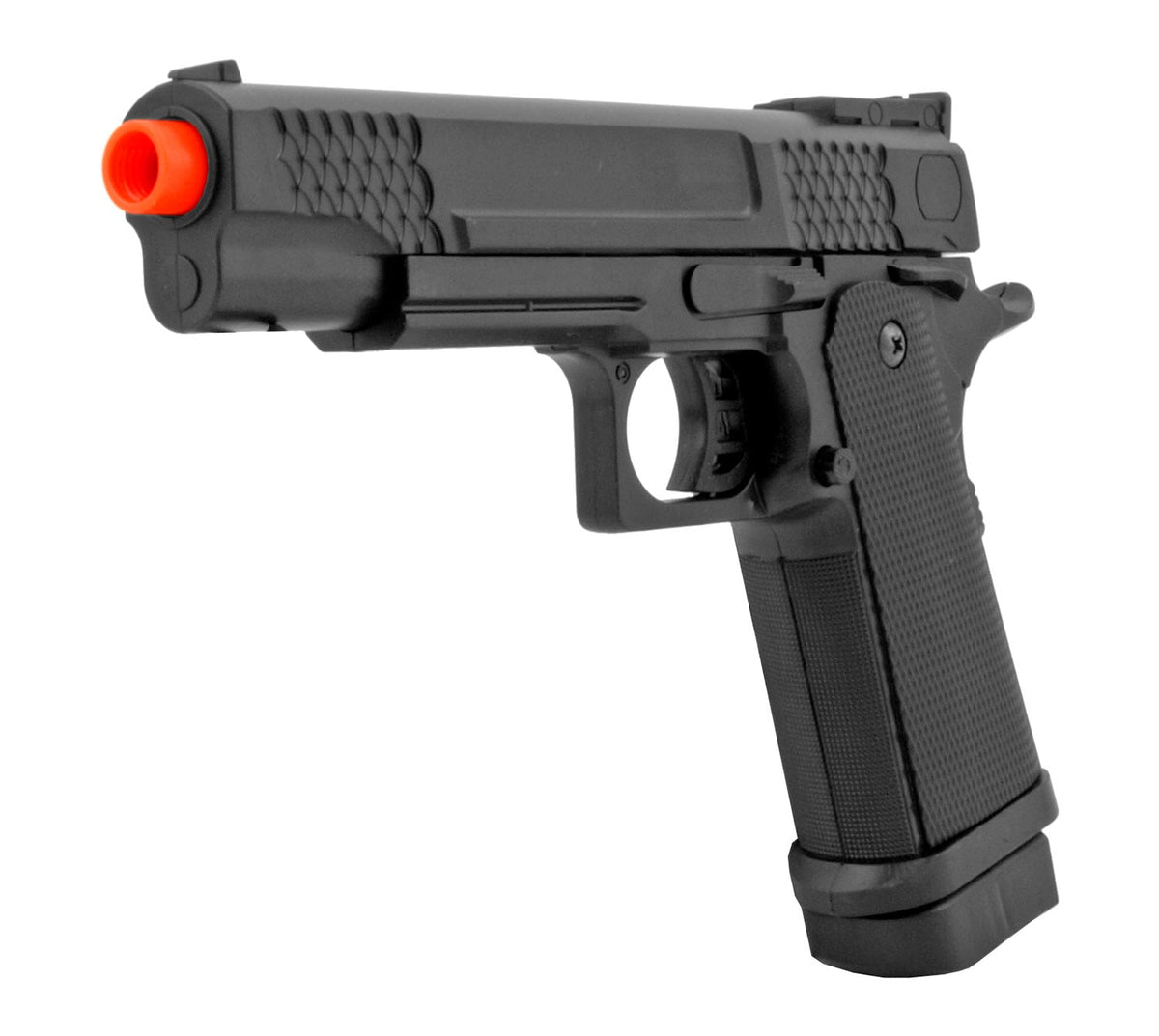 UK Arms P2002BAG Spring Powered Police Issue Airsoft Handgun - Black - Tophatter Daily Deals