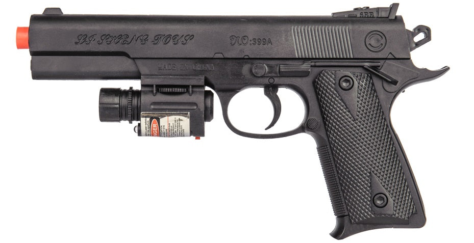 P2400 Airsoft Spring Handgun with Laser - Tophatter's Guns'N'Weapons Store Collectible Weapons - Tophatter Daily Deals
