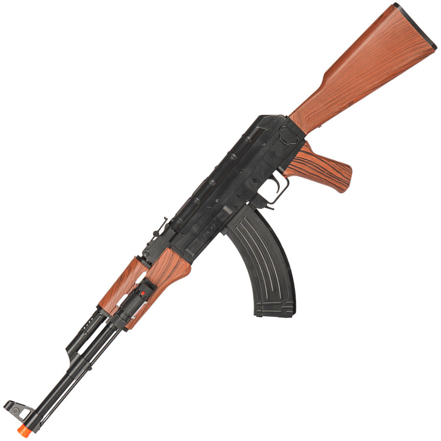 AK47 Spring Action Airsoft Tactical Rifle Gun with Laser - TOPHATTER'S ARMORY DEALS Collectible Weapons - Tophatter Daily Deals