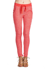 Women's Tri-Blend French Terry Sweatpants Coral 23 Pants - Tophatter Daily Deals