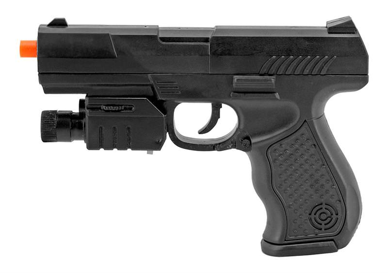 P299AF Polymer Spring Airsoft Pistol with Laser and Flash Light - TOPHATTER'S ARMORY DEALS Collectible Weapons - Tophatter Daily Deals