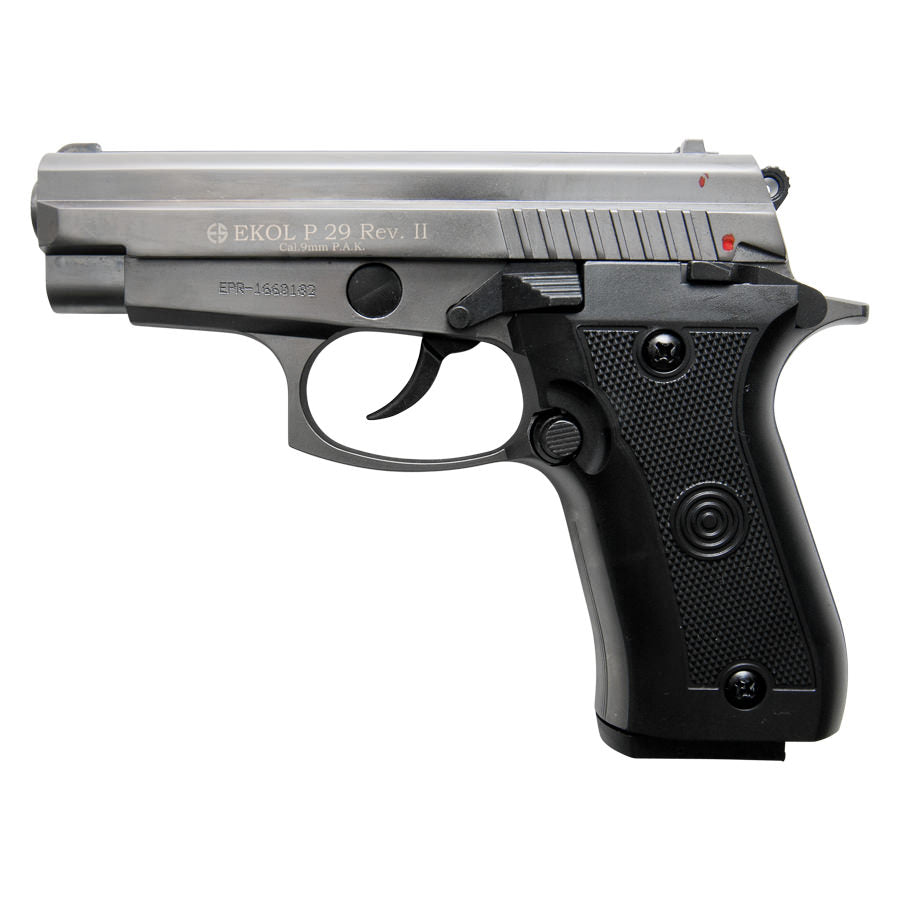 P29 Rev2 Semi Automatic Blank Firing Pistol Fume Finish Collectible Weapons - Tophatter Daily Deals