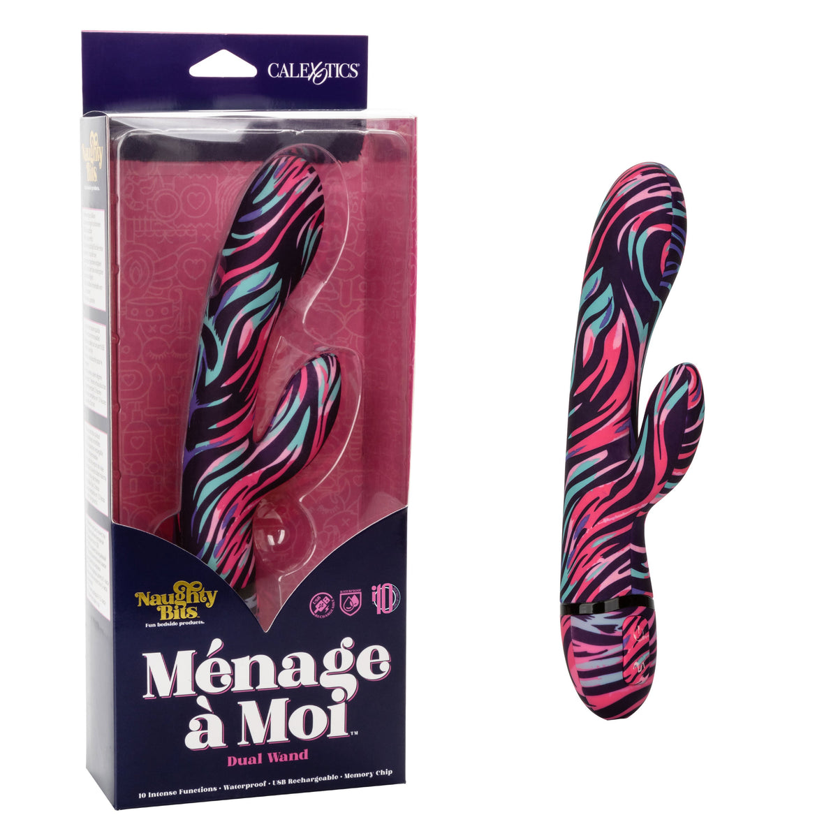 Naughty Bits Menage A Moi Dual Wand Vibrator – Dual Wand Vibrator > Vibrators > Ladies > Rabbit - Tophatter Daily Deals