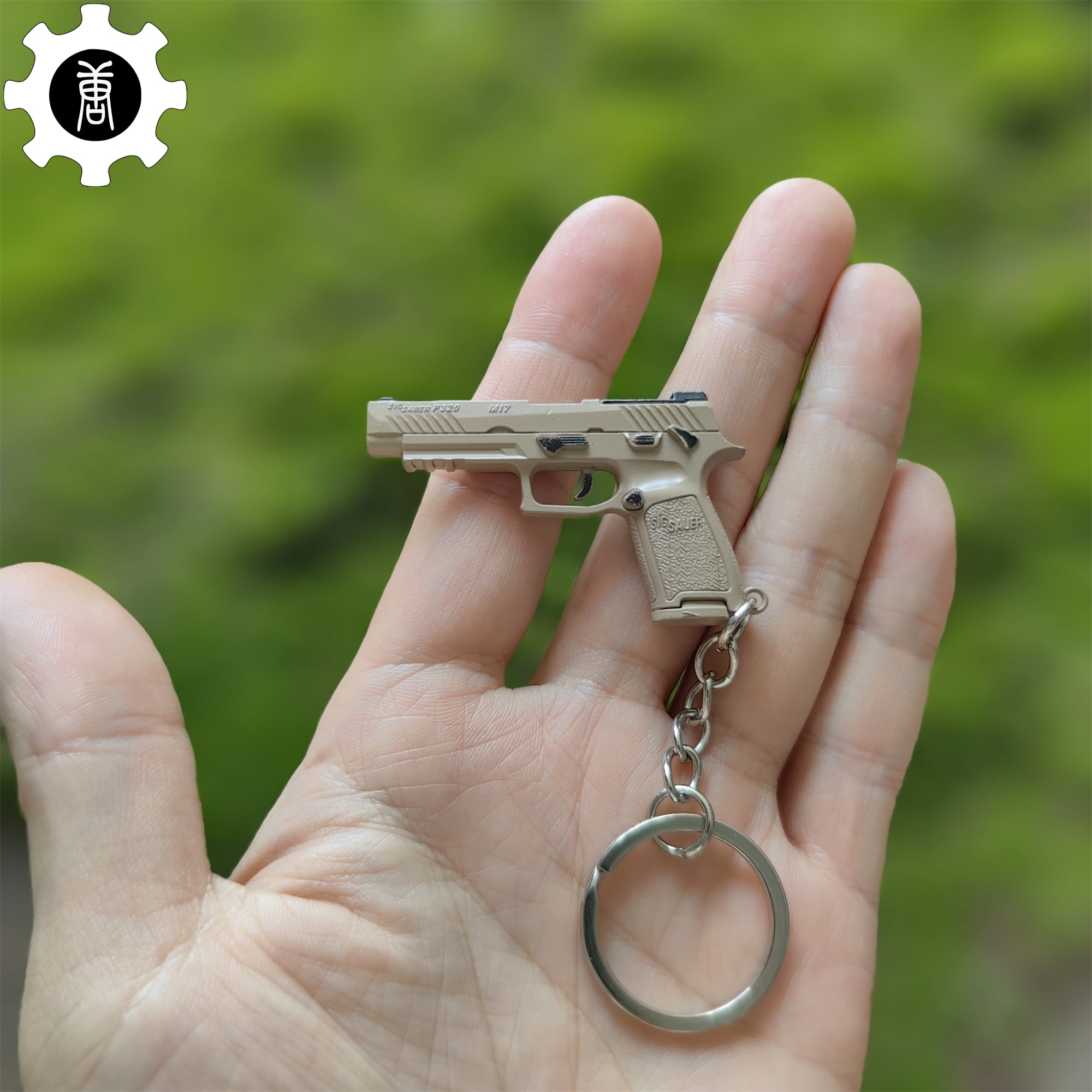 Metal Tiny P320-M17 Pistol Model Keychain Keychain - Tophatter Daily Deals