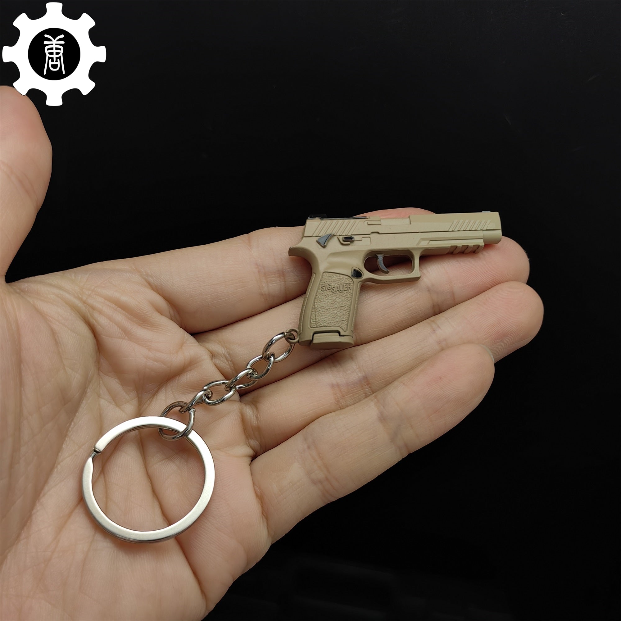Metal Tiny P320-M17 Pistol Model Keychain - Tophatter Daily Deals