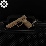 12 In 1 Metal World Famous Pistol Revolver Gun Keychain P320 - Tophatter Daily Deals