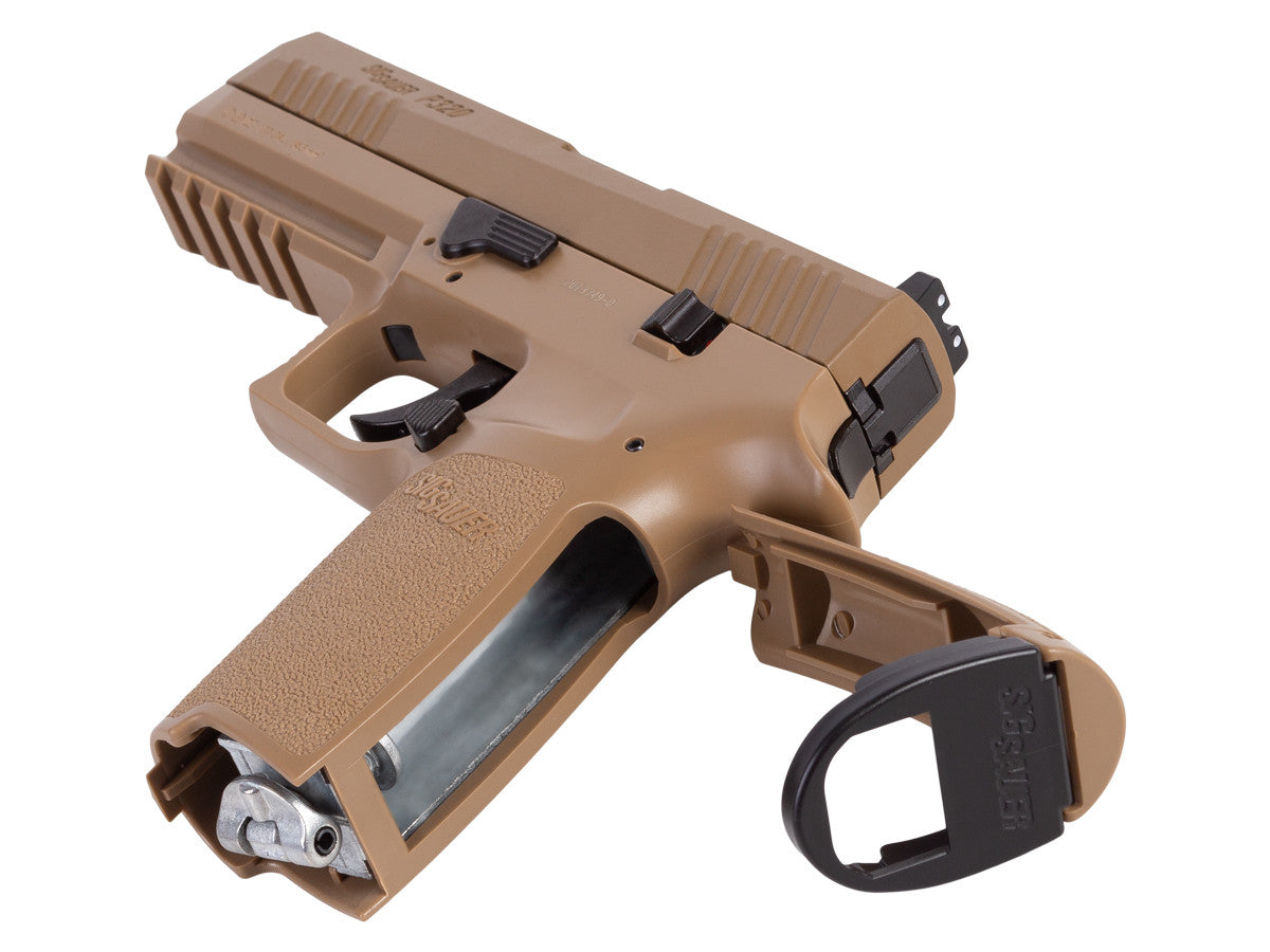 SIG Sauer P320 CO2 Pistol, Metal Slide, Coyote Tan - Tophatter Daily Deals