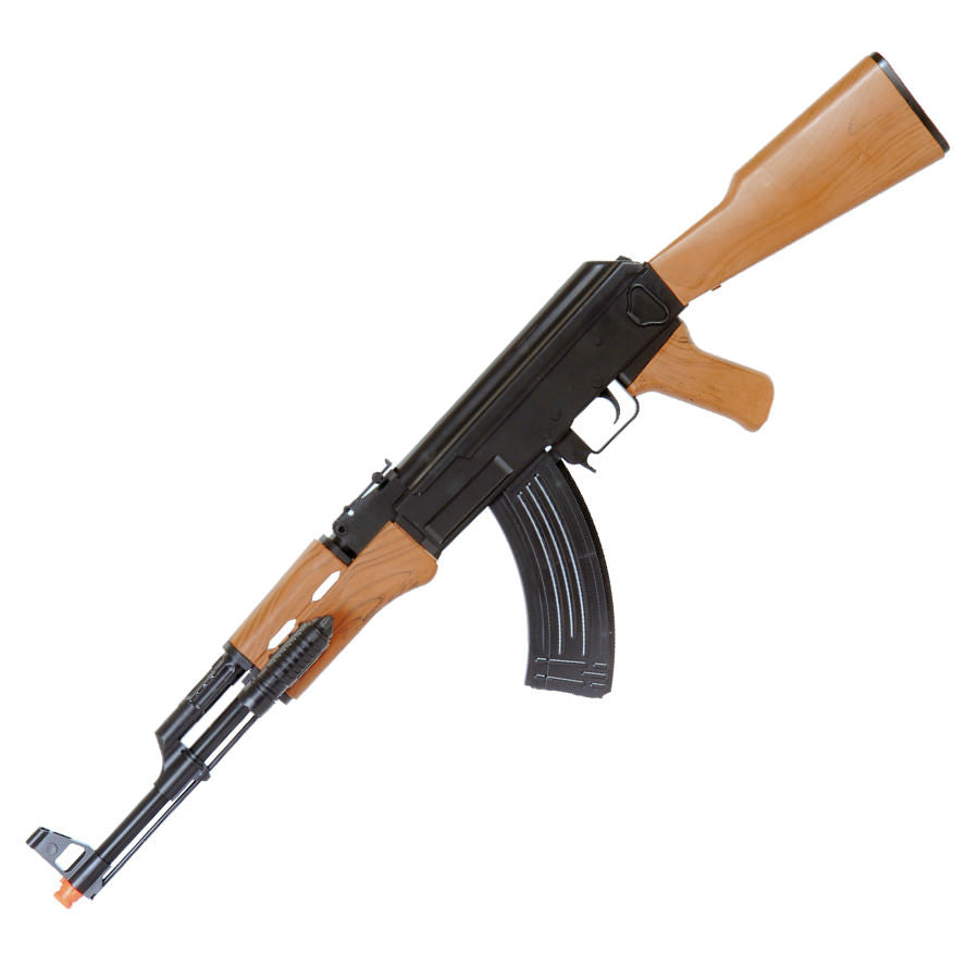 Spring AK47 Assault Rifle Airsoft gun - Laser & Light - TOPHATTER'S ARMORY DEALS Collectible Weapons - Tophatter Daily Deals