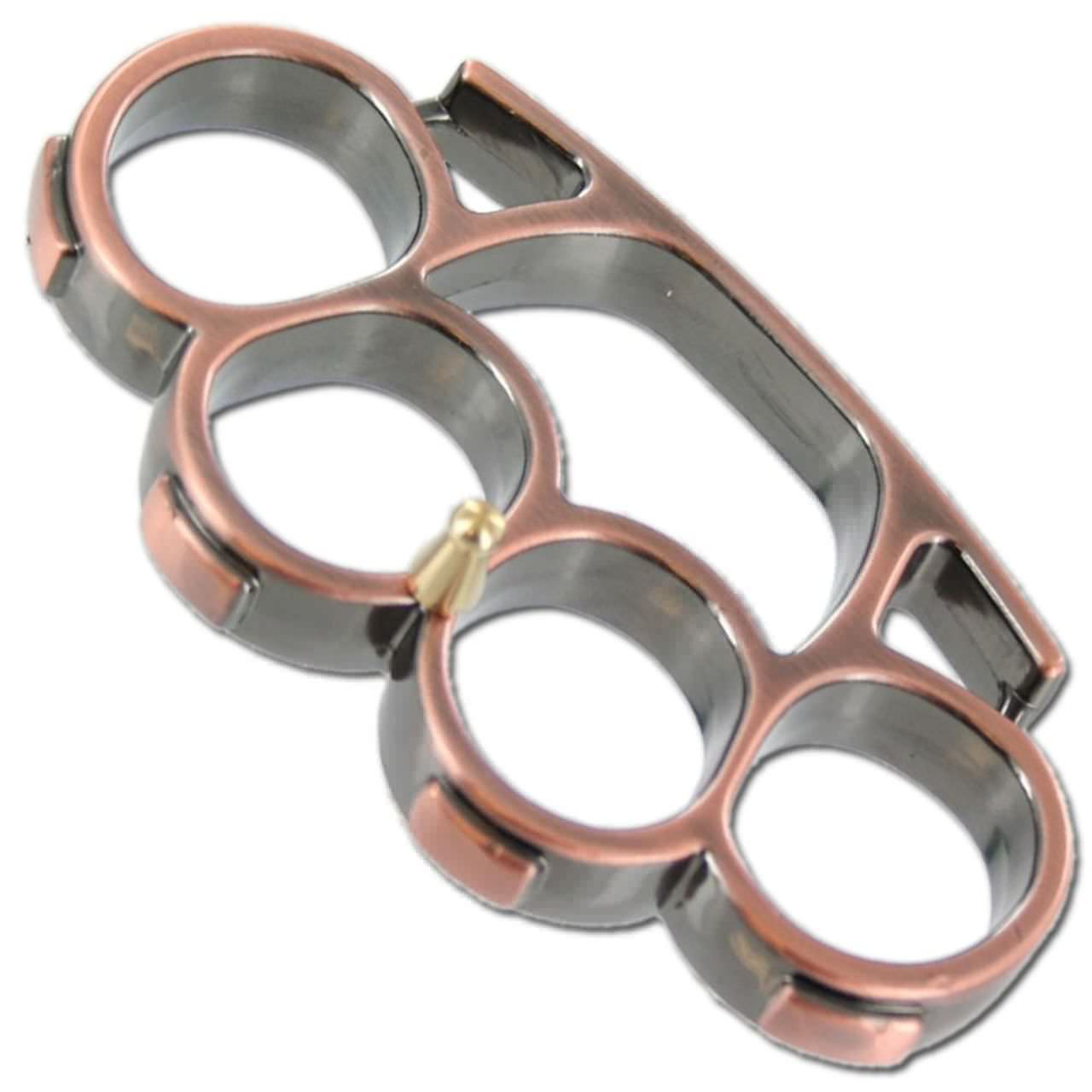 Iron Fist Knuckleduster Paperweight Buckle Antiqued Brass - TOPHATTER'S ARMORY DEALS Collectible Weapons - Tophatter Daily Deals