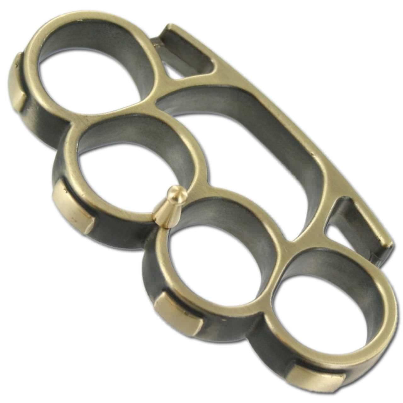 Iron Fist Knuckleduster Paperweight Buckle Champaign - TOPHATTER'S ARMORY DEALS Collectible Weapons - Tophatter Daily Deals