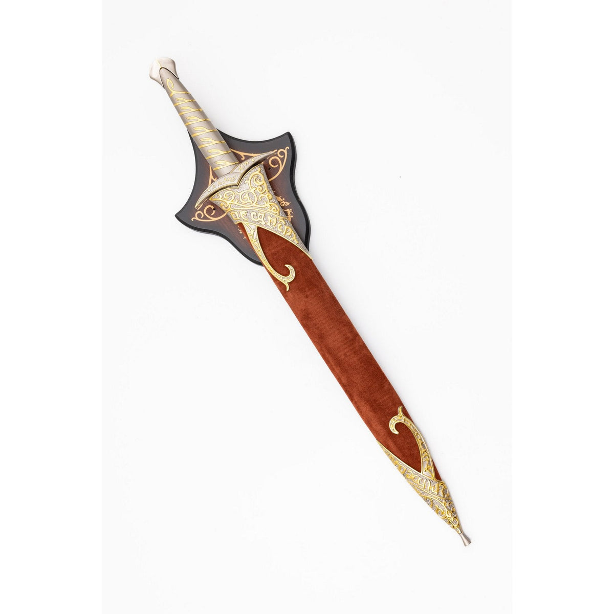 The Hobbit - Sting With Scabbard And Display Plaque (70cm) Sword Display Plaque - Tophatter Daily Deals