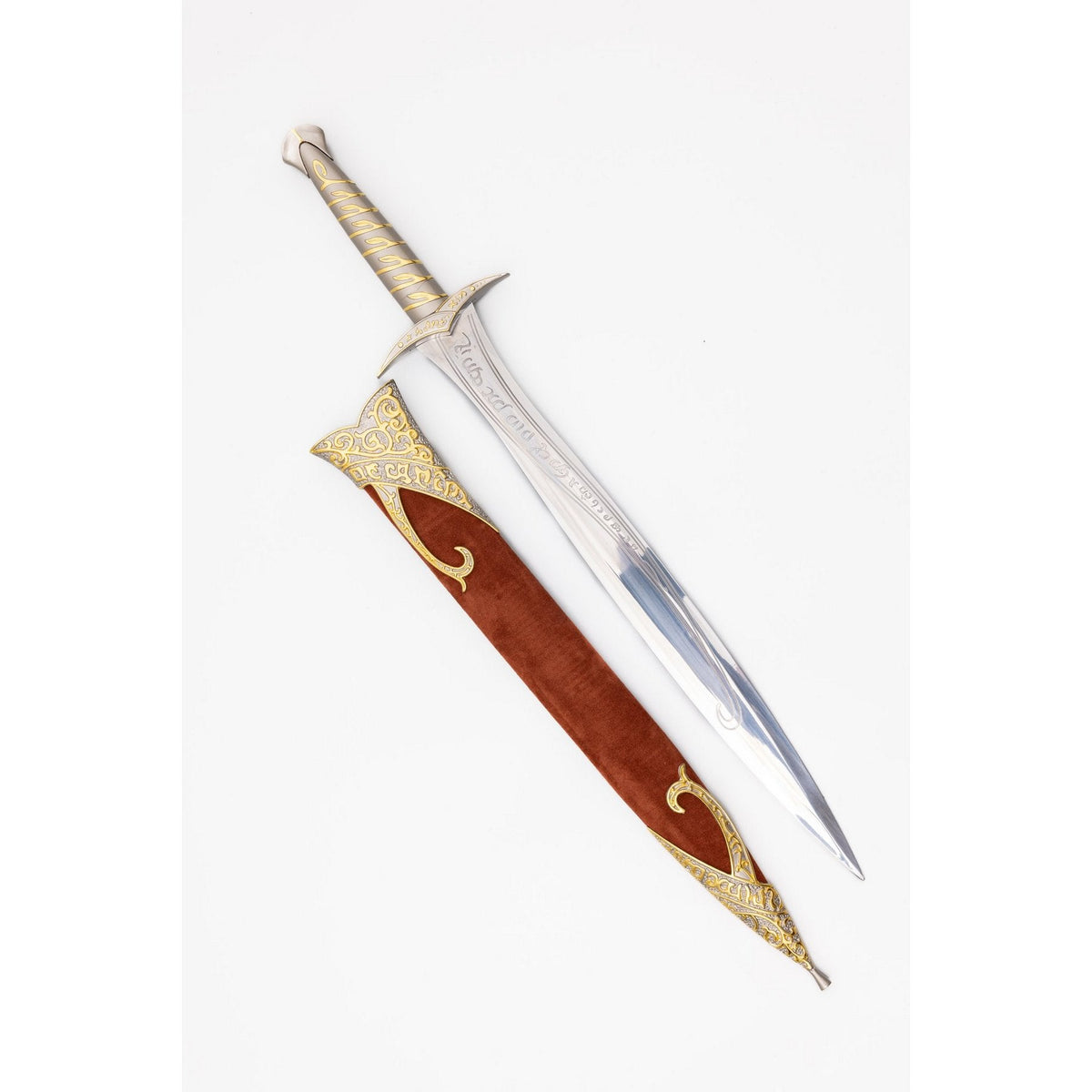The Hobbit - Sting With Scabbard And Display Plaque (70cm) Sword Display Plaque - Tophatter Daily Deals