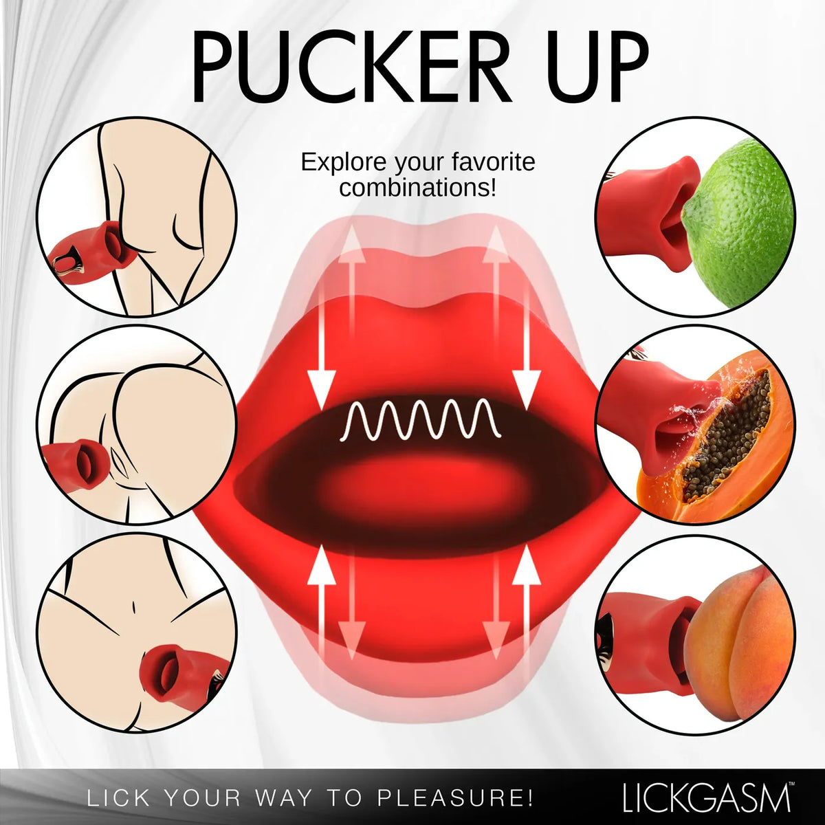 Lickgasm Kiss and Tell Mini – Vibrating Clitoral Stimulator > Sex Toys For Ladies > Clitoral Vibrators and Stimulators - Tophatter Daily Deals
