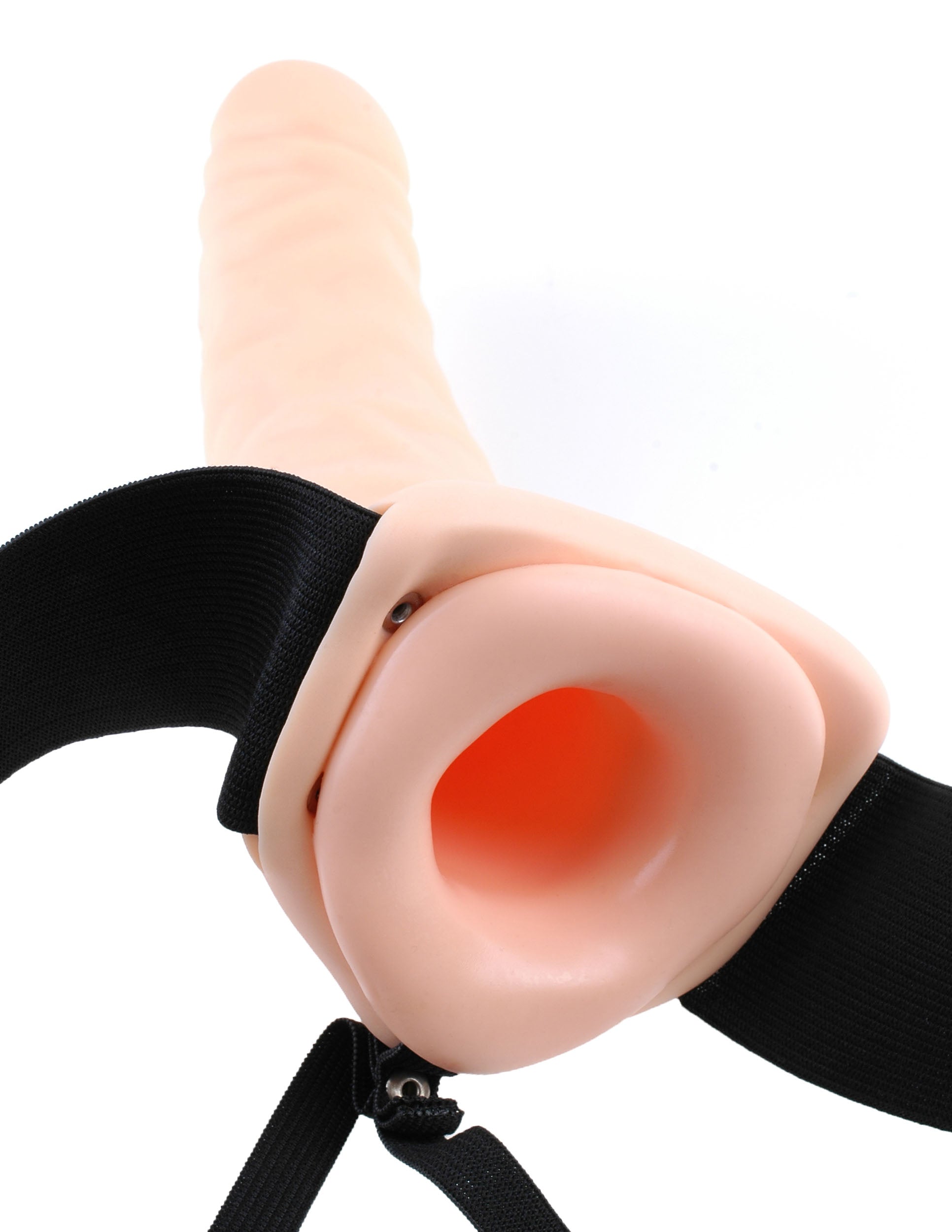 Fetish Fantasy Series 8 Inch Vibrating Hollow Strap-On – Vibrating Strap-On 20 cm > Dildos > Hollow Strap Ons - Tophatter Daily Deals