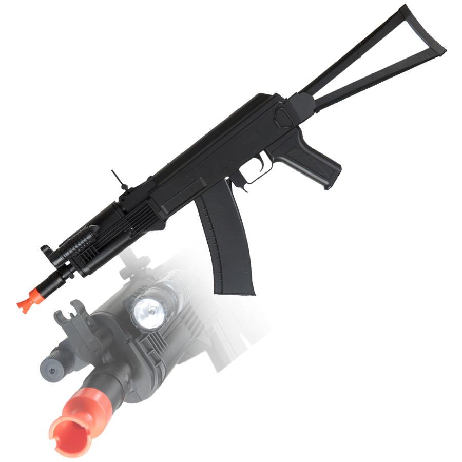 P74 Folding Stock AK-74U RIS Spring Powered Rifle FPS-220 - TOPHATTER'S ARMORY DEALS Collectible Weapons - Tophatter Daily Deals