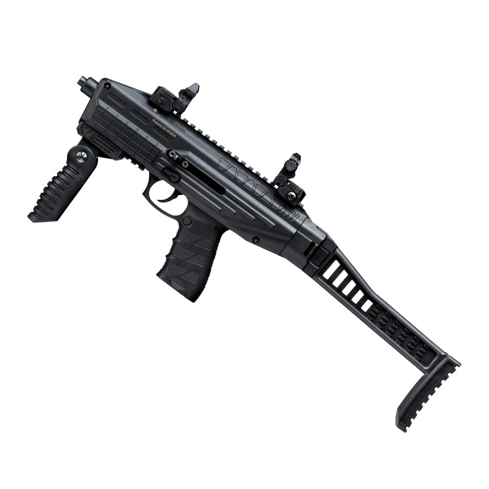 ES P95B Uzi Blowback .177 Cal. CO2 BB Air Pistol with Folding Stock, Hand Grip - Tophatter's Inc. Weapons Store Online Collectible Weapons - Tophatter Daily Deals