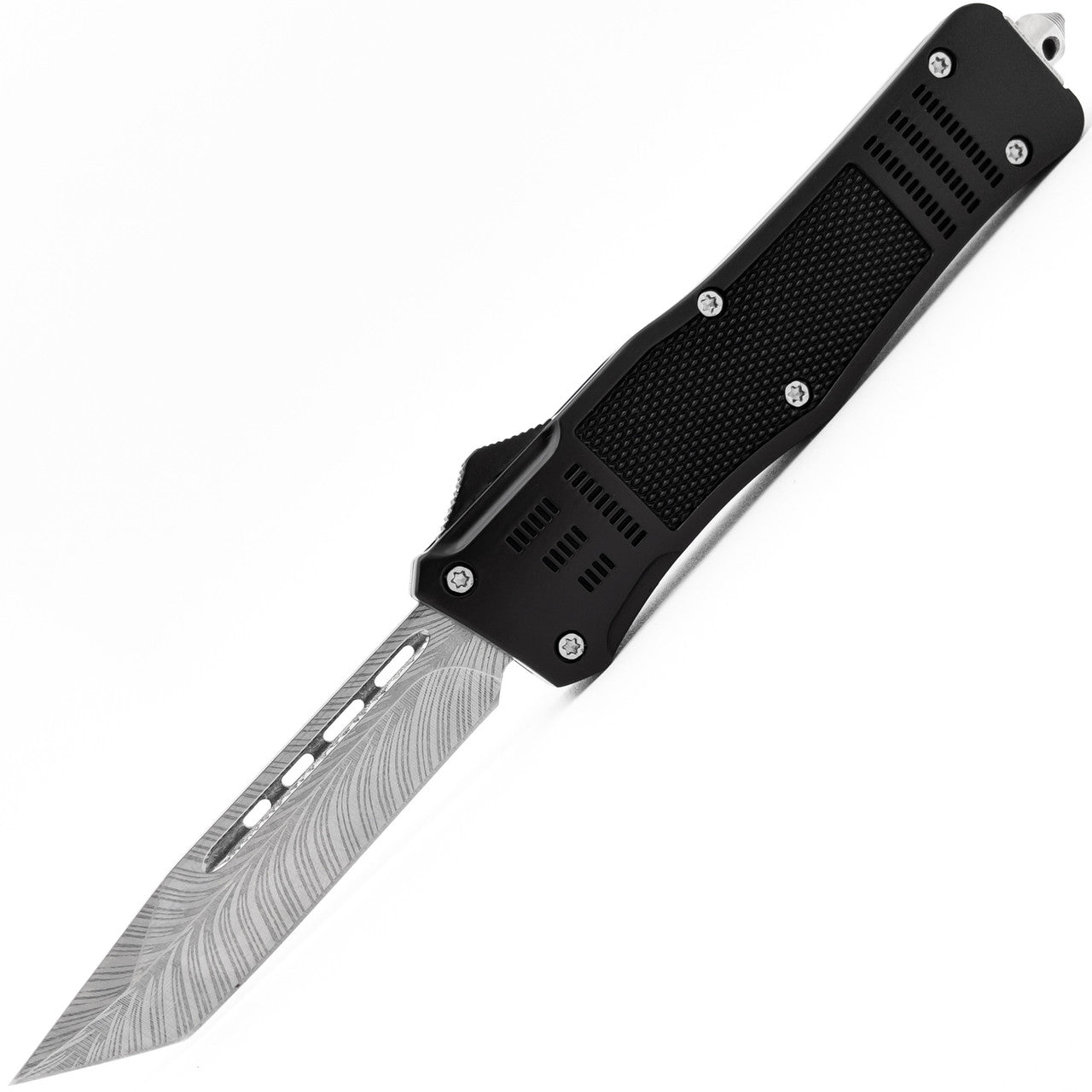 9.5" Deluxe Tanto Blade Automatic Dual Action OTF Knife - TOPHATTER'S ARMORY DEALS Collectible Weapons - Tophatter Daily Deals