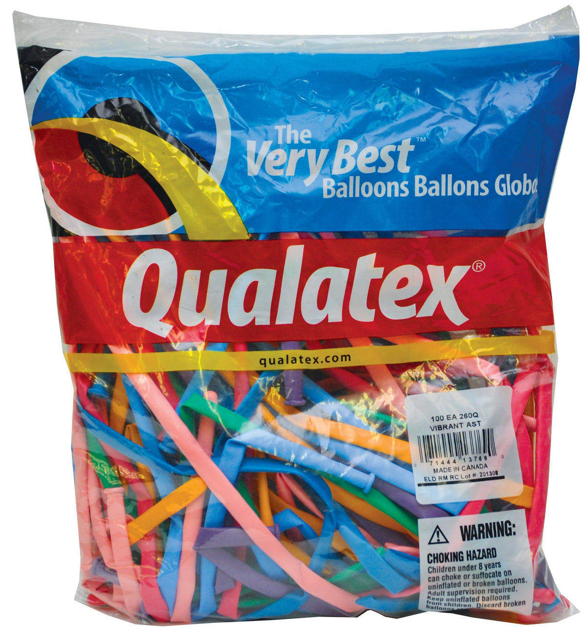 Balloon 260Q Vibrant Asst - Pack of 100 Halloween Party Balloons - Tophatter Daily Deals