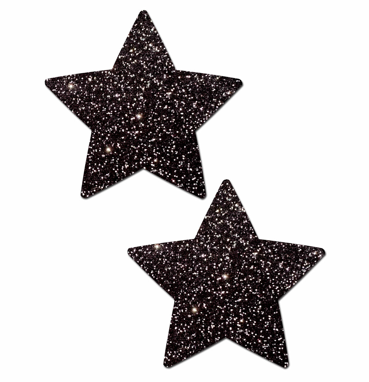 Pastease Black Glitter Star Pasties - Tophatter Daily Deals